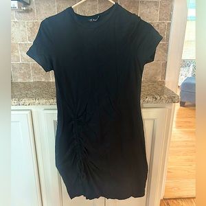 Black fitted ties / ruche in the front size large fits like med